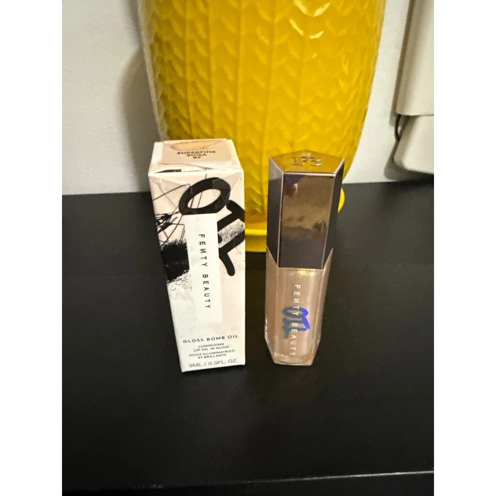 Fenty Beauty Gloss Bomb Oil Luminizing Lip Oil Superfine Sugar 07 9ml 0.3oz NIB
